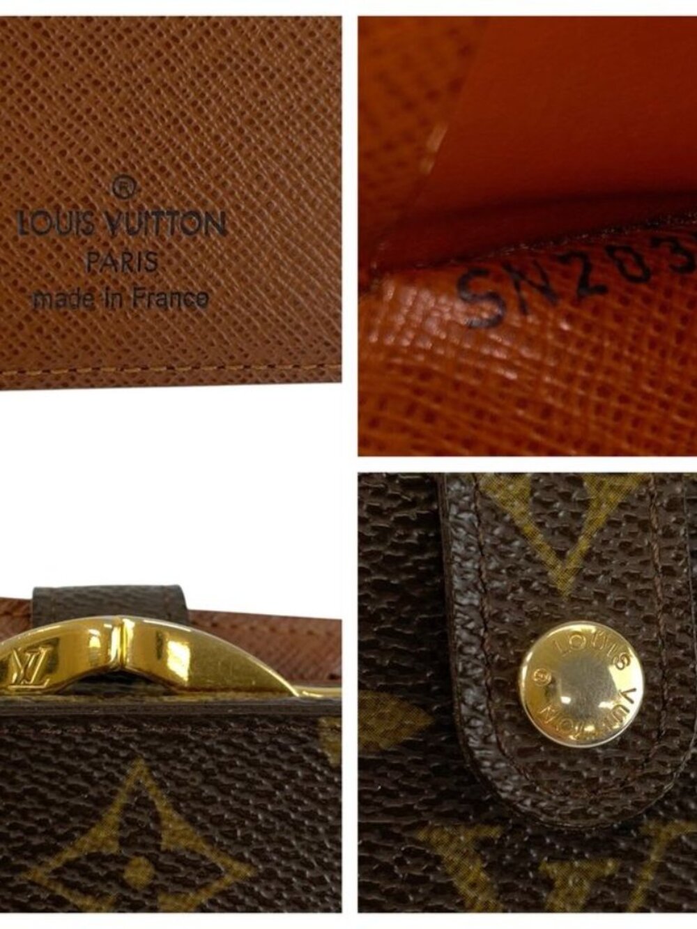 Louis Vuitton Monogram Porte Monnaie Viet Viennois Brown Fold Wallet Compact - Picture 5 of 9